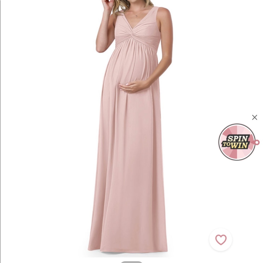 Azazie Dusty Rose Maternity size 10 gown